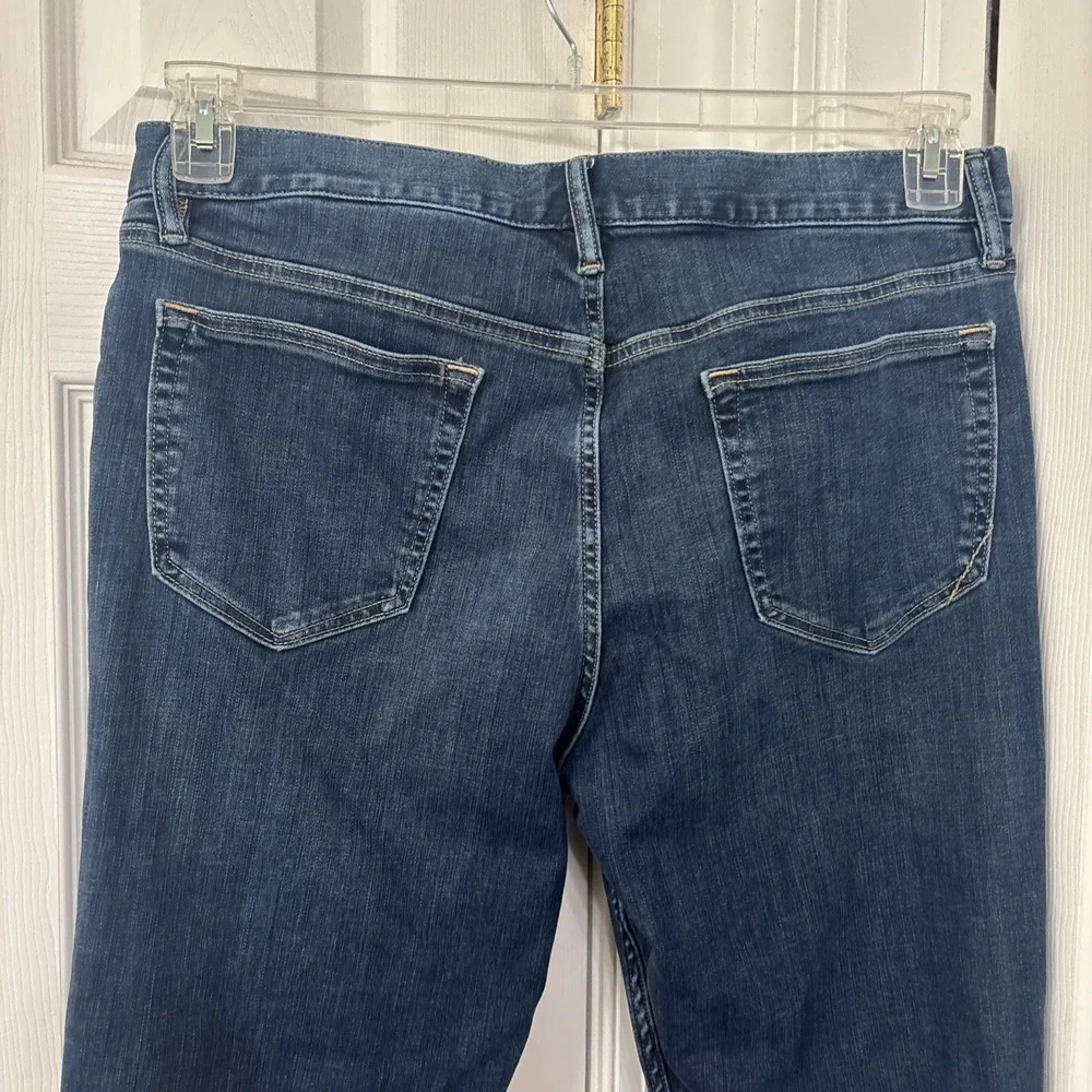 Banana Republic Mens Slim Fit Straight Jeans Stretch Denim 34 x 29 Blue Med Wash